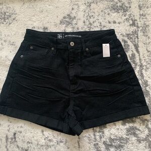 NWT High Waisted Black Jean Shorts